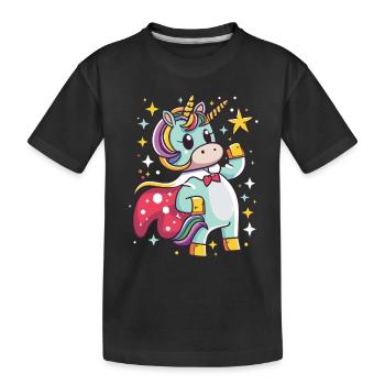 Licorne Super-héros Licornes Licorne Bébé Licorne - T-shirt bio Premium Enfant - noir - Devant