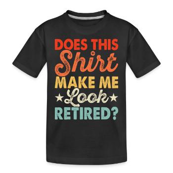 Rentner Rente - Kinder Premium Bio T-Shirt - Schwarz - Vorne