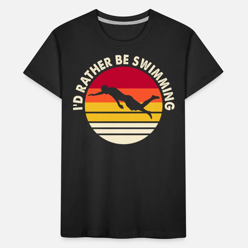 Swimming Float Kids' Premium Organic T-Shirt