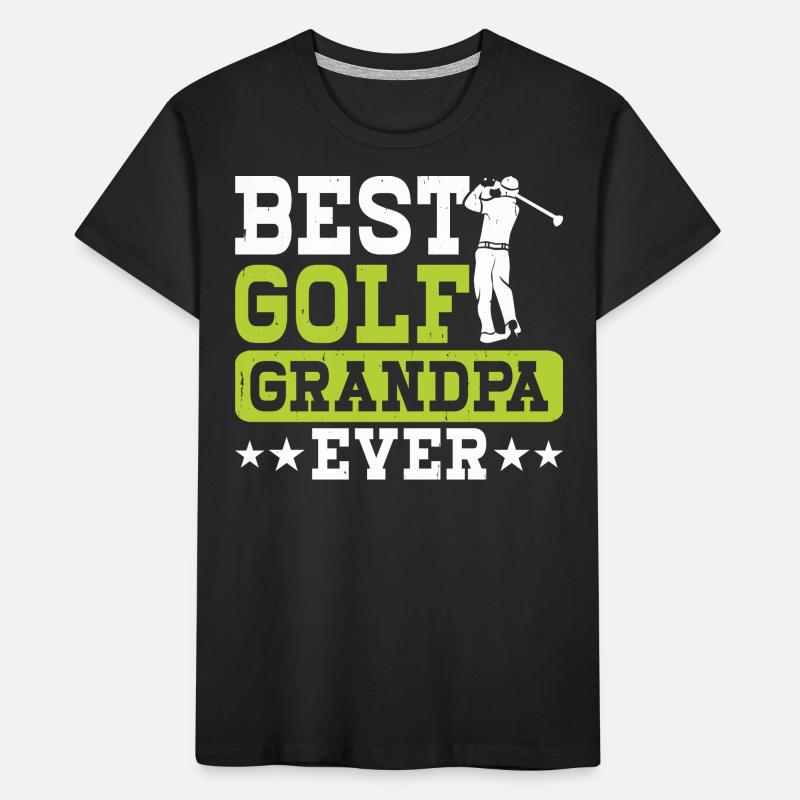 Golf Golfer Opa Kinder Premium Bio T-Shirt
