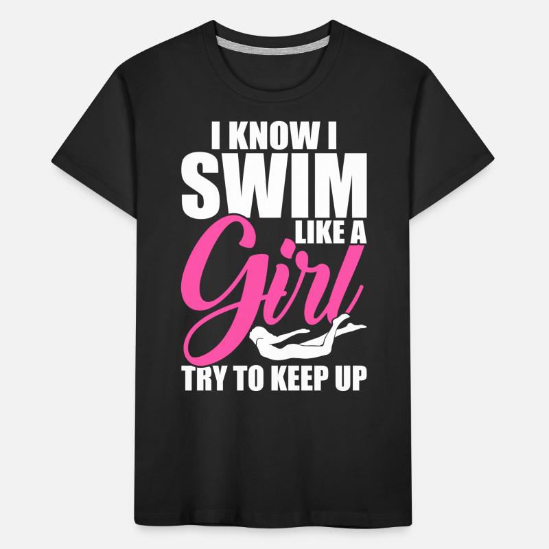 Swimming Float Kids' Premium Organic T-Shirt