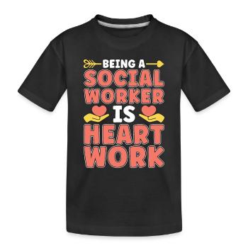 Social Service Being A Social Worker Is Consultant - Kinder Premium Bio T-Shirt - Schwarz - Vorne