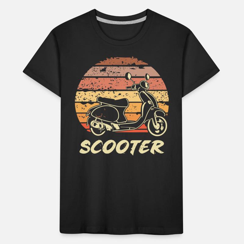 Scooter Motorroller Mofa Moped Roller Kids' Premium Organic T-Shirt