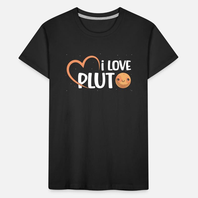 I Love Pluto Dwarf Planet Solar System Astronomer Kids' Premium Organic T-Shirt