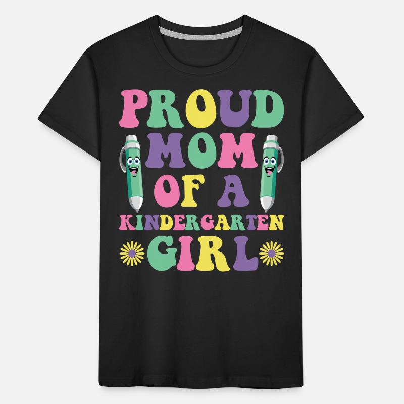 Stolze Mutter eines Kindergartenmädchens! Tochter Kinder Premium Bio T-Shirt