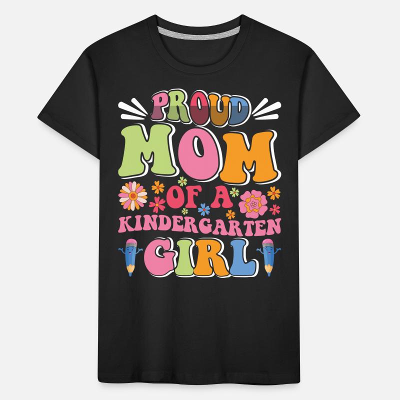 Stolze Mutter eines Kindergartenmädchens! Tochter Kinder Premium Bio T-Shirt