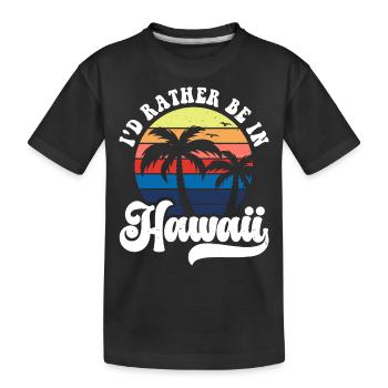 Hawaï - T-shirt bio Premium Enfant - noir - Devant