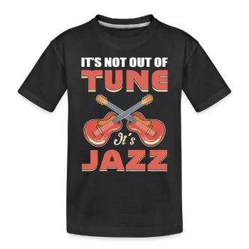 Ce n’est pas désaccordé, c’est du jazz Jazz Musique Jazz - T-shirt bio Premium Enfant - noir - Devant