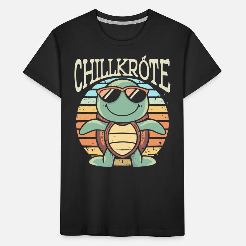 Relaxed Turtle Chill Toad Kids' Premium Organic T-Shirt