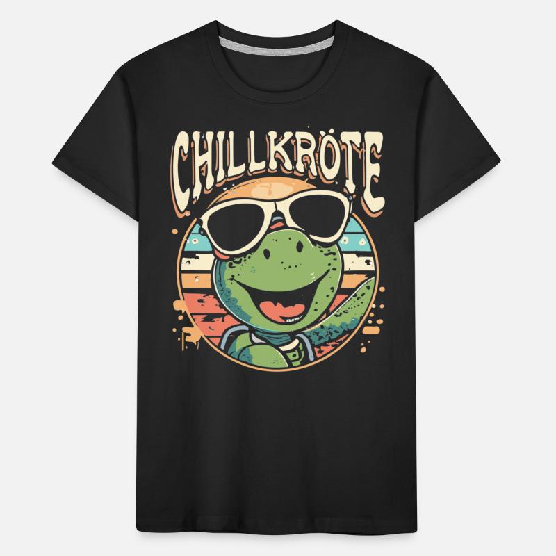 Relaxed Turtle Chill Toad Kids' Premium Organic T-Shirt