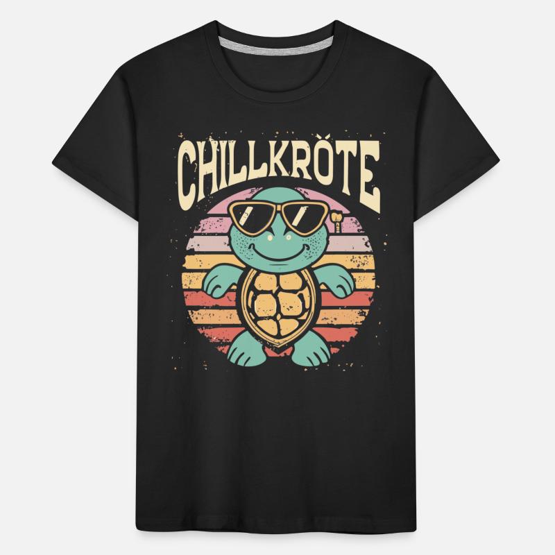 Relaxed turtles Chill toad Kids' Premium Organic T-Shirt