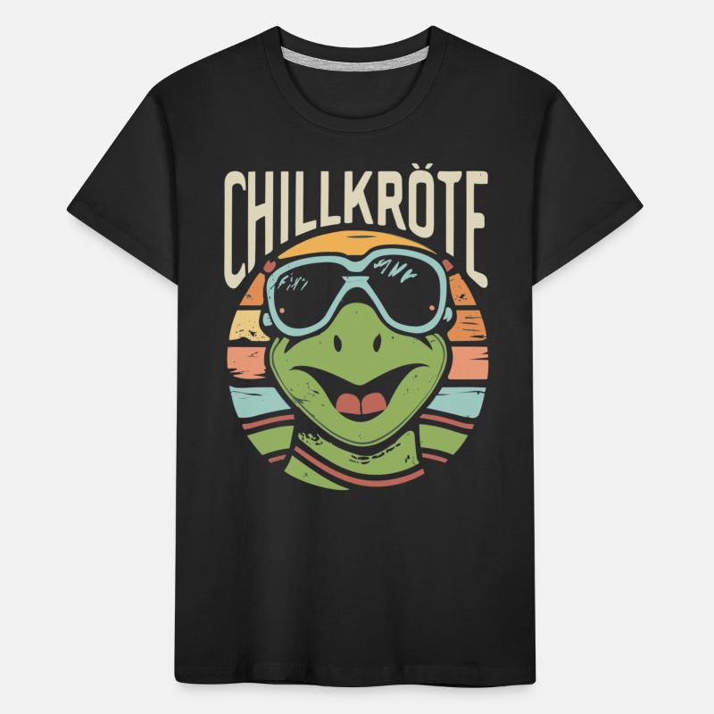 Relaxed Turtle Chill Toad Kids' Premium Organic T-Shirt