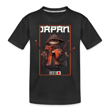 Chat d’Asie Samouraï japonais Samouraï - T-shirt bio Premium Enfant - noir - Devant