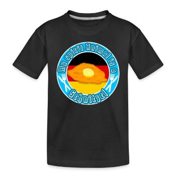My soul animal is a schnitzel funny saying - Kids' Premium Organic T-Shirt - black - Front