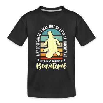 Platypus I May Be Strange Australian Wildlife - Kinder Premium Bio T-Shirt - Schwarz - Vorne
