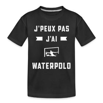 je peux pas j'ai waterpolo poloïste cadeau - T-shirt bio Premium Enfant - noir - Devant