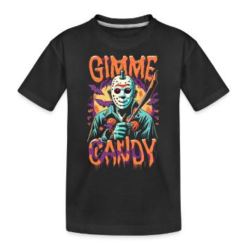 Halloween Gimme Candy Spooky Season - Kids' Premium Organic T-Shirt - black - Front