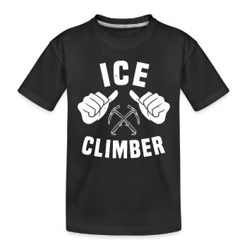 Ice climbers - Kids' Premium Organic T-Shirt - black - Front