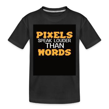 Drôle de culture du jeu rétro - T-shirt bio Premium Enfant - noir - Devant