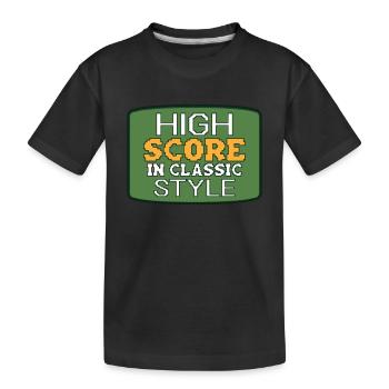 Lustige Retro-gaming-kultur - Kinder Premium Bio T-Shirt - Schwarz - Vorne