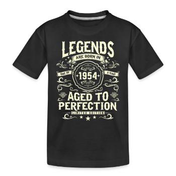 Legendärer Jahrgang 1954 - Kinder Premium Bio T-Shirt - Schwarz - Vorne