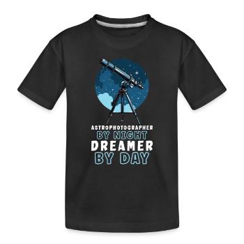 Astrophotographie Astronomy Space Camera - T-shirt bio Premium Enfant - noir - Devant