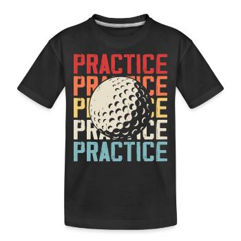 Golf Golfeur - T-shirt bio Premium Enfant - noir - Devant
