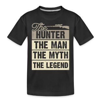 Hunting hunters - Kids' Premium Organic T-Shirt - black - Front