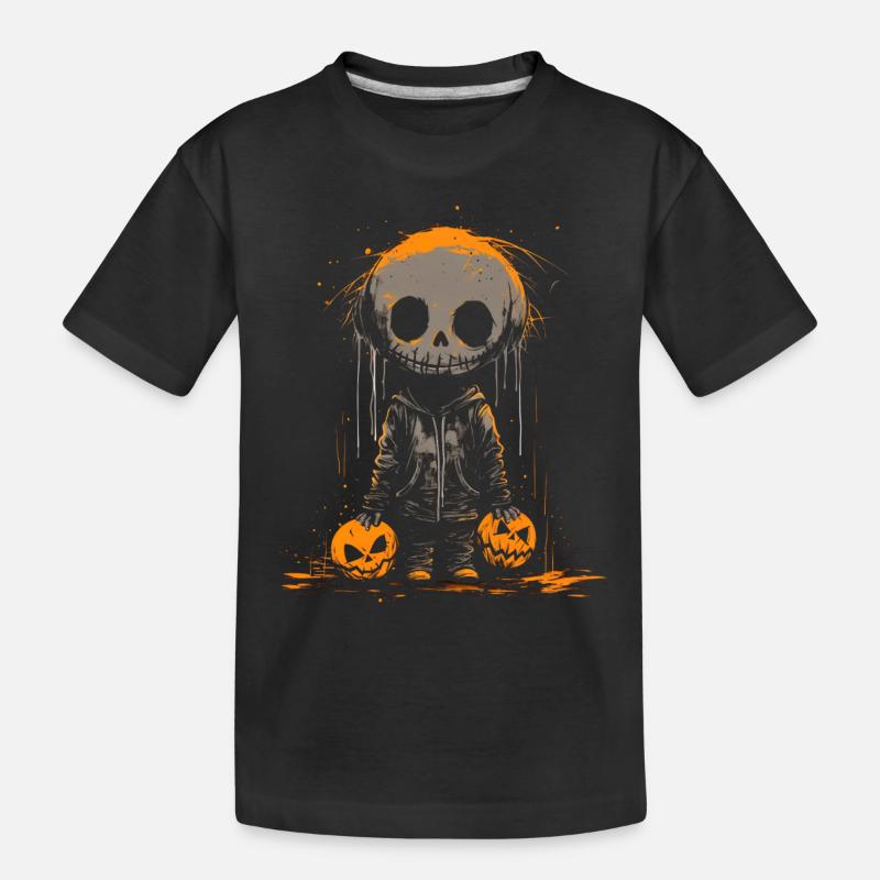 Lass uns Smashed Pumpkin bekommen - Kinder Premium Bio T-Shirt - Schwarz