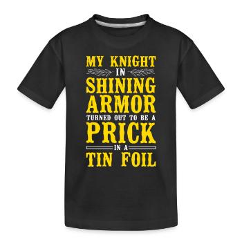 Happy Divorce Party My Knight In - Kinder Premium Bio T-Shirt - Schwarz - Vorne