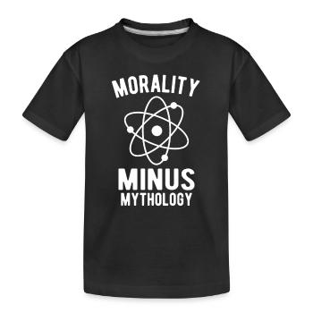 Atheist, Atheism, Anti-religion, Security, - Kids' Premium Organic T-Shirt - black - Front