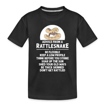 Conseils de Rattlesnake Snakes Gift - T-shirt bio Premium Enfant - noir - Devant