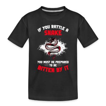 Rattle A Snake Rattlesnake Snake Gift - T-shirt bio Premium Enfant - noir - Devant