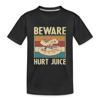 Attention Hurt Juice Retro Rattlesnake Cadeau - T-shirt bio Premium Enfant - noir - Devant