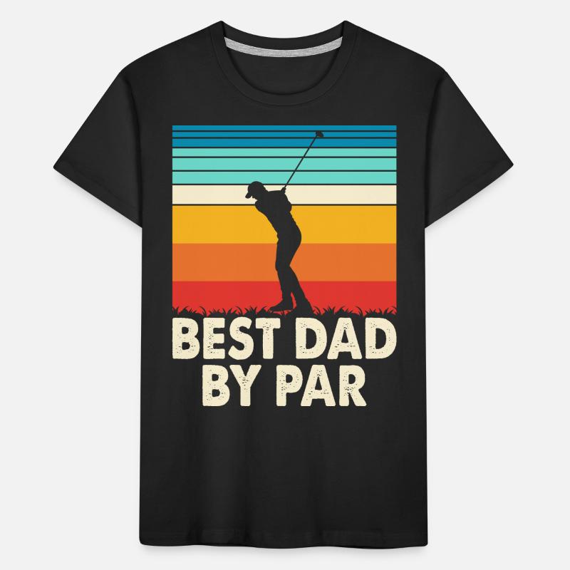 Golf Papa Vater Kinder Premium Bio T-Shirt