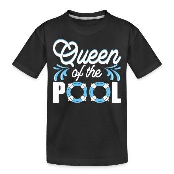 Flotteur de natation - T-shirt bio Premium Enfant - noir - Devant