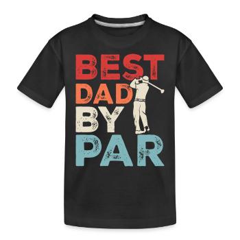 Golf Golfeur Papa - T-shirt bio Premium Enfant - noir - Devant