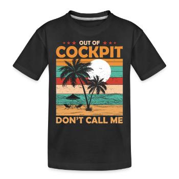 Don de rente pilote - T-shirt bio Premium Enfant - noir - Devant