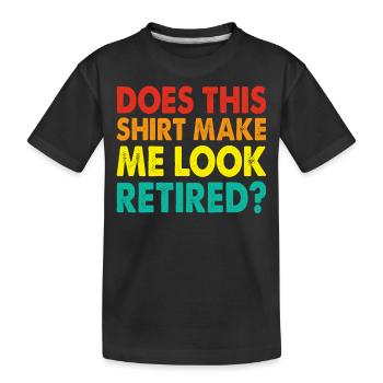 Pension de pensionné - T-shirt bio Premium Enfant - noir - Devant