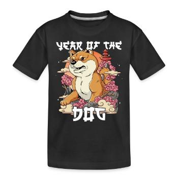Jahr Des Hund Mondneujahrsfest Chinesisches - Kinder Premium Bio T-Shirt - Schwarz - Vorne