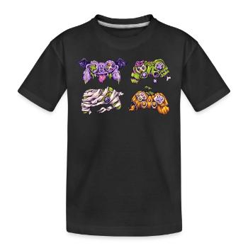 Mes compétences de jeu sont effrayantes Halloween - T-shirt bio Premium Enfant - noir - Devant