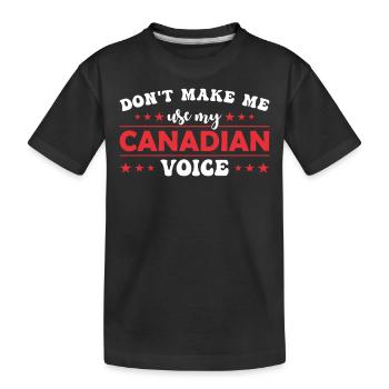 Ne me forcez pas à donner ma voix danoise - T-shirt bio Premium Enfant - noir - Devant
