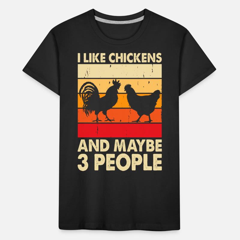 Hühner Huhn Kinder Premium Bio T-Shirt