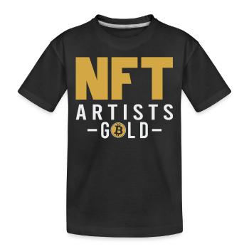 NFT - Kinder Premium Bio T-Shirt - Schwarz - Vorne