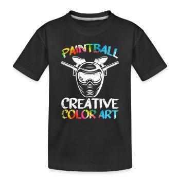 Paintball Creative Paint Color Art Airsoft Paint - T-shirt bio Premium Enfant - noir - Devant