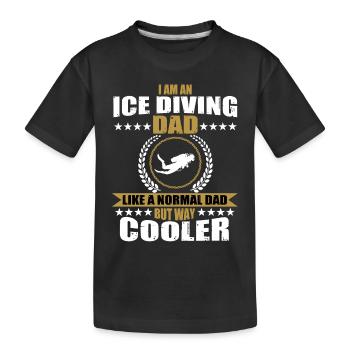 Funny Loon Dad - Kids' Premium Organic T-Shirt - black - Front