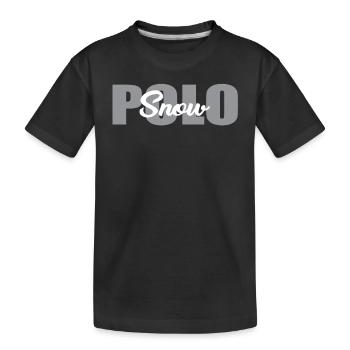 Snow Polo - Kinder Premium Bio T-Shirt - Schwarz - Vorne