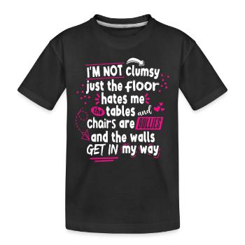 Femmes ironiques Dire drôle - T-shirt bio Premium Enfant - noir - Devant
