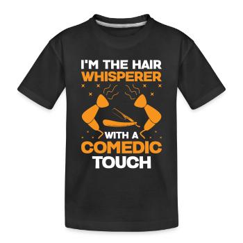 Coiffeur Coiffeur Coiffeur Coiffure Coiffure - T-shirt bio Premium Enfant - noir - Devant
