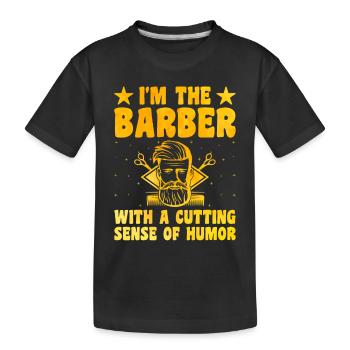 Coiffeur Coiffeur Coiffeur Coiffure Coiffure - T-shirt bio Premium Enfant - noir - Devant
